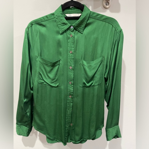 Zara satin  effect women’s shirt - Picture 4 of 5